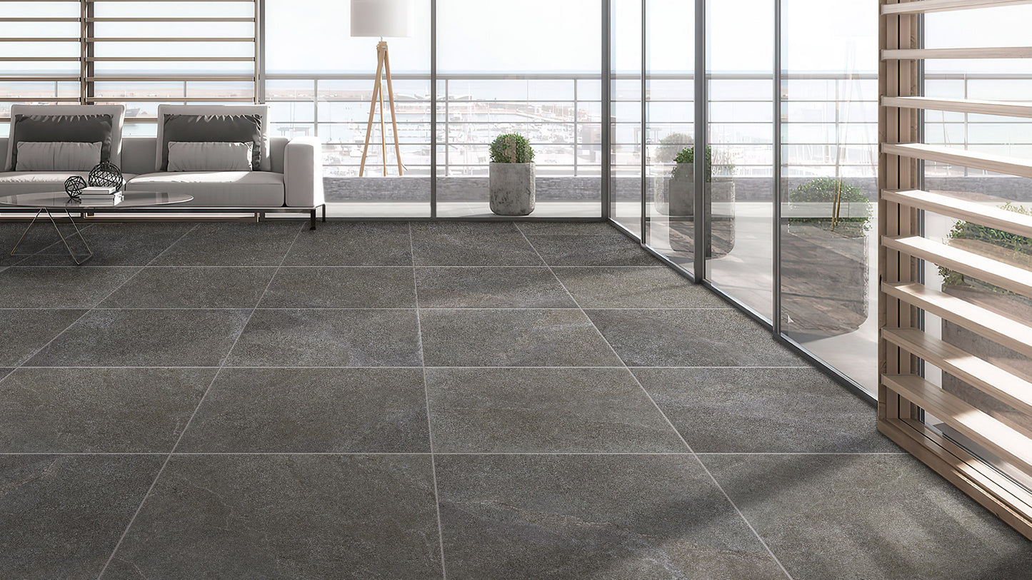 Magic Stone Charcoal Matt Smooth Grip 300x300mm