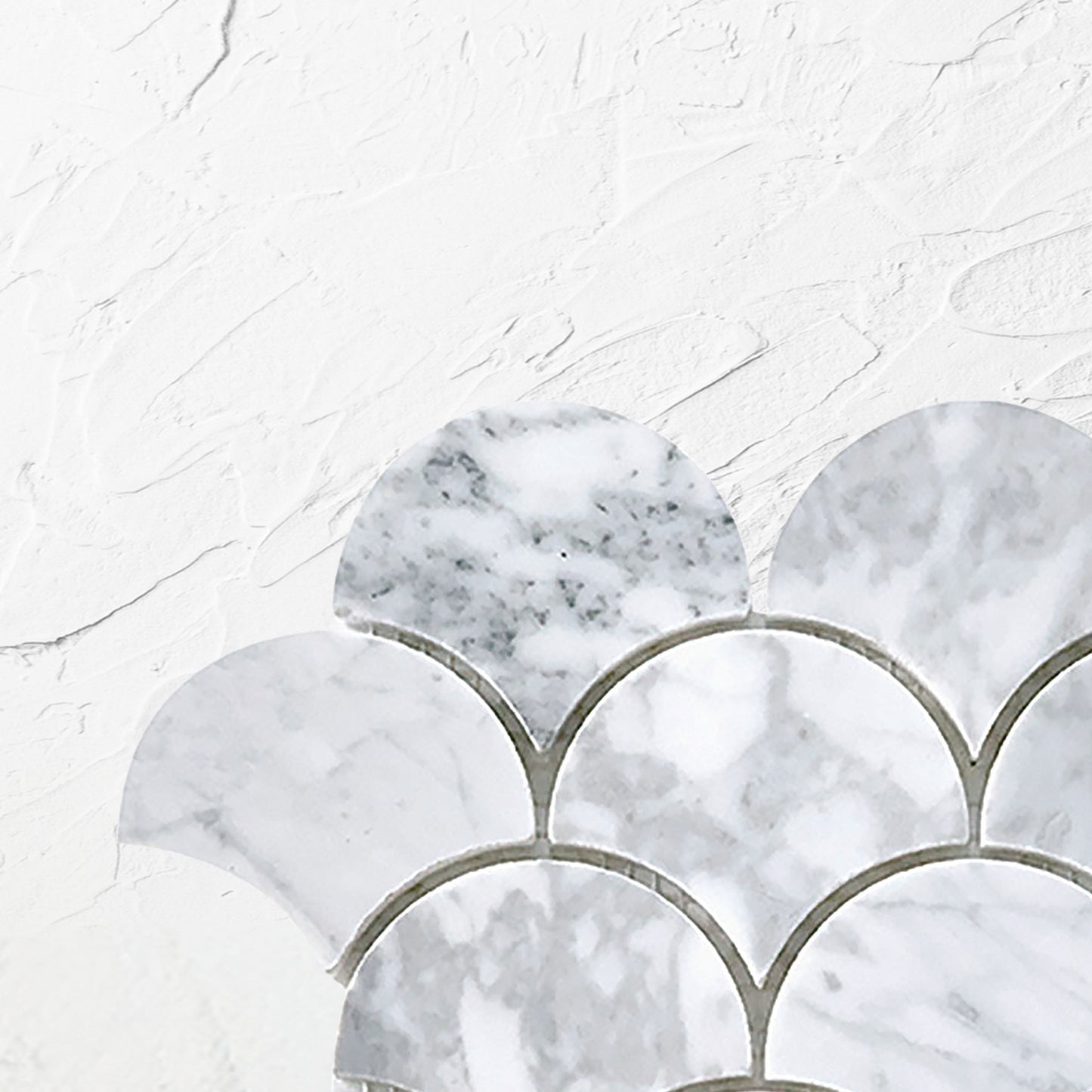 Tuscany Carrara Fish Scale Honed