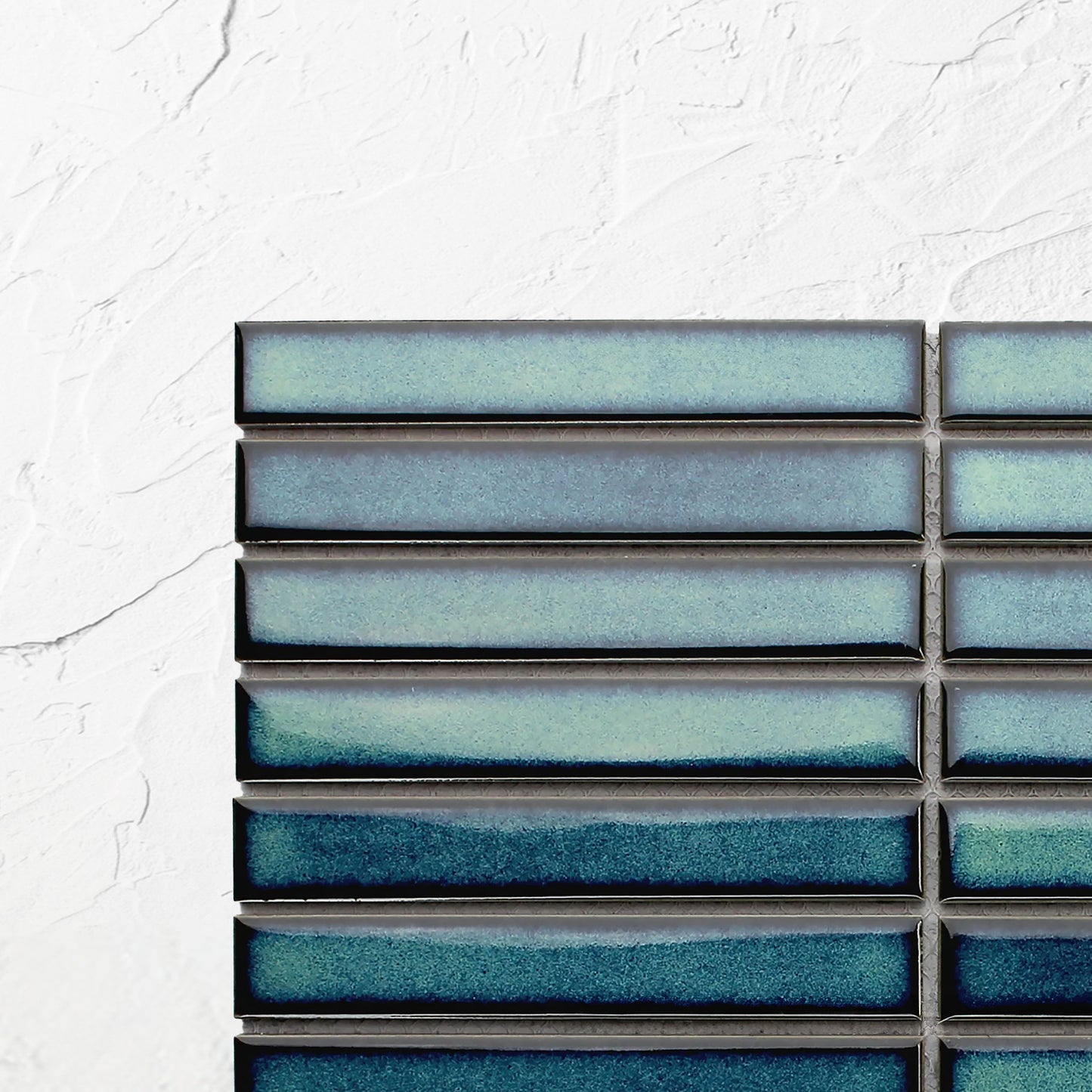 Shadow Dark Green Gloss KitKat Straight Bone Pattern 22x145mm