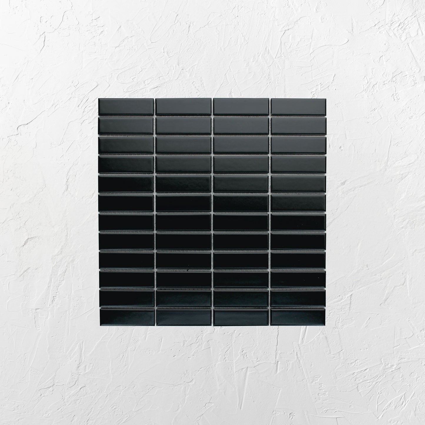 Black Matt Porcelain Glazed Rectangle 23x73mm