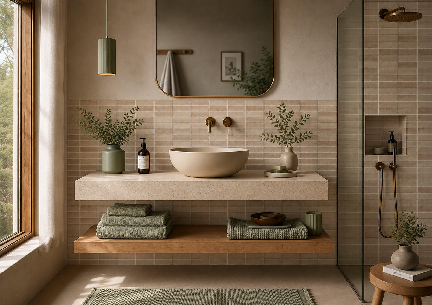 Chroma Caramel Matt 100x100mm lifestyle