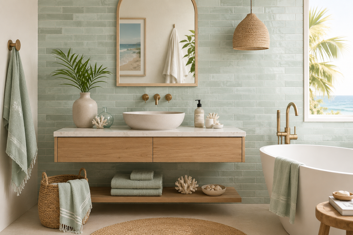 Chroma Celadon Matt 100x100mm lifestyle