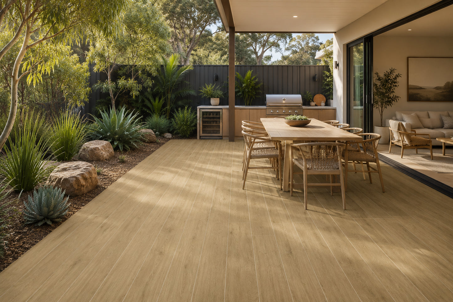 Entice Walnut Matt 200x1200mm lifestyle