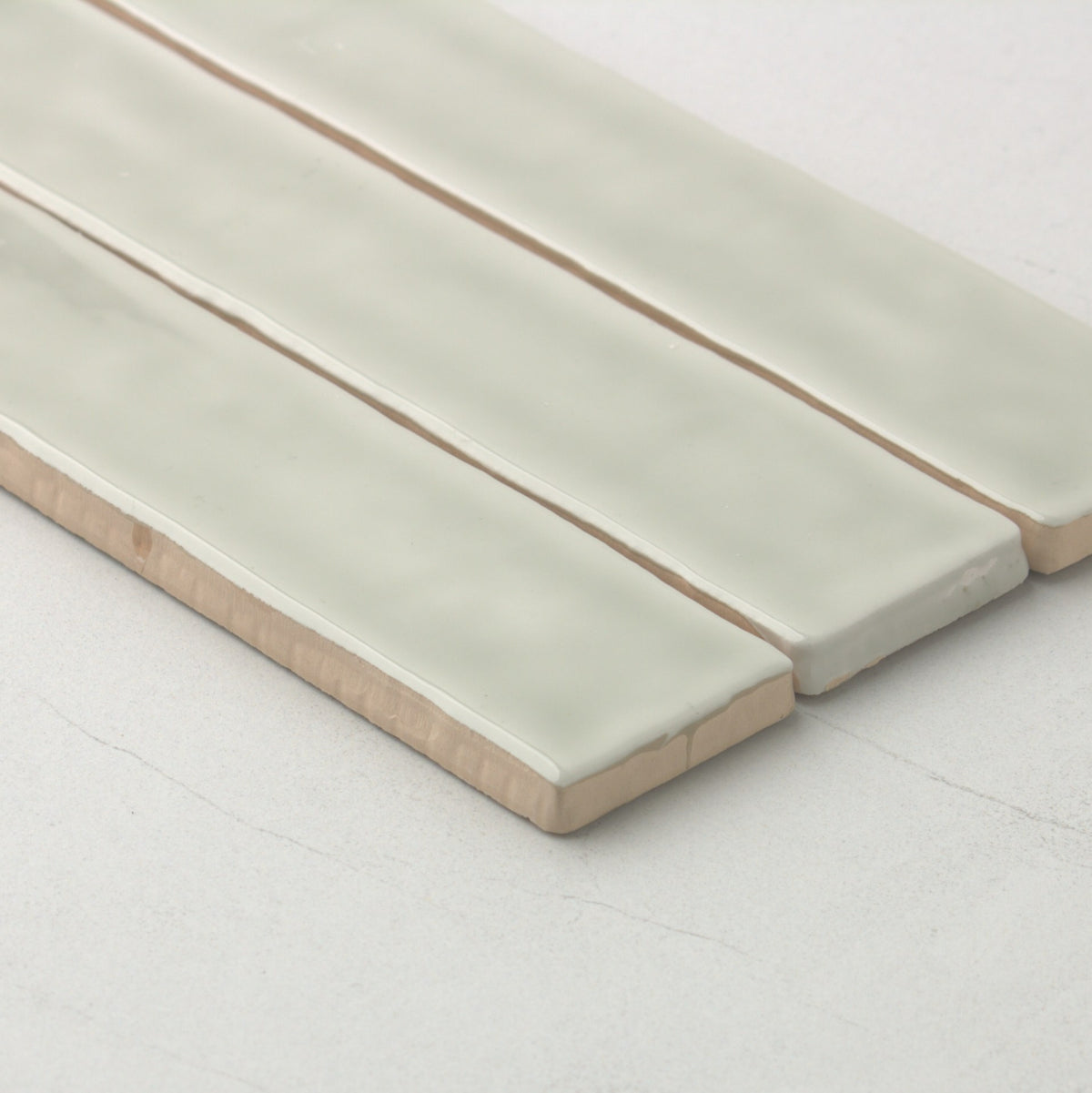 Spanish Handmade Gloss Cement 75x300mm angle view