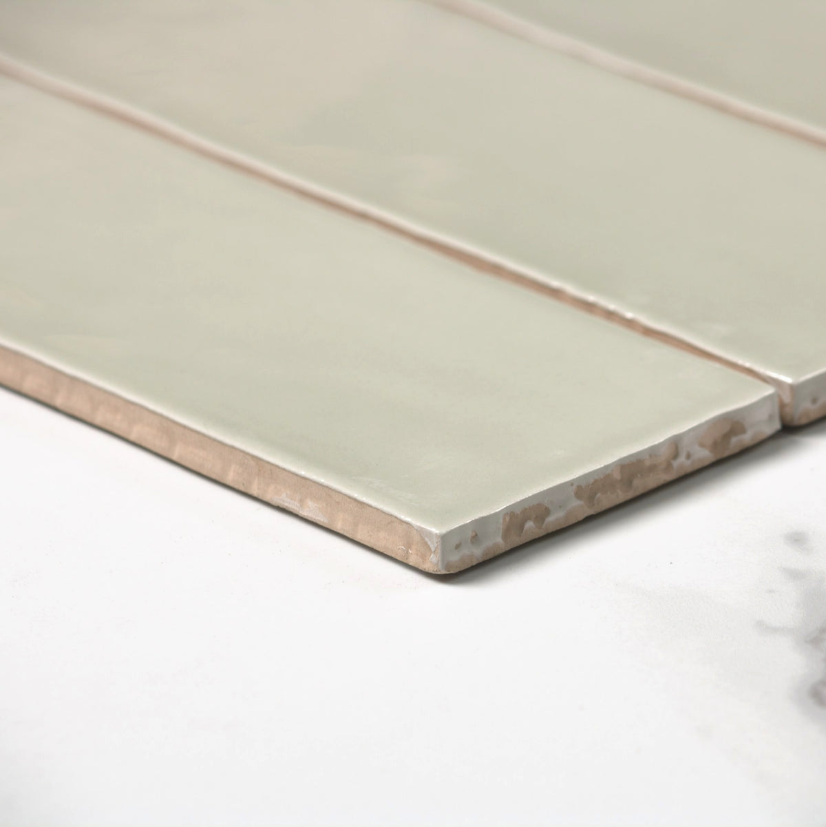 handmade gloss cement 75x300mm angle view