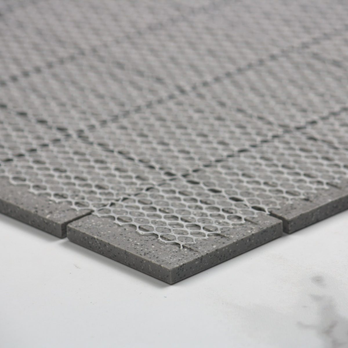 Marlowe Smoke Speckled Matt Mosaic 48x48mm angle view