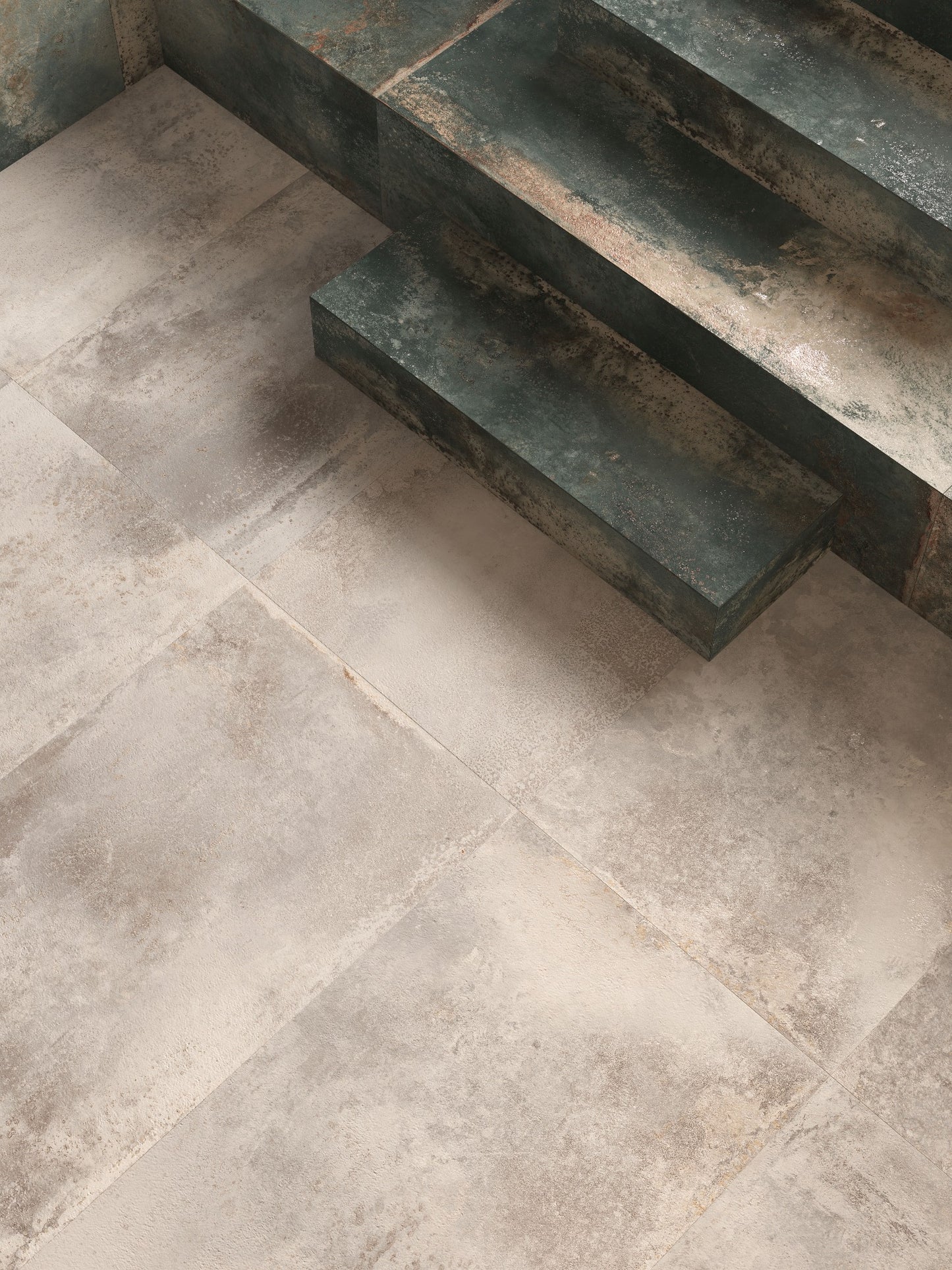 Oxide Metal Grey Rust Matt 600x1200mm lifestyle