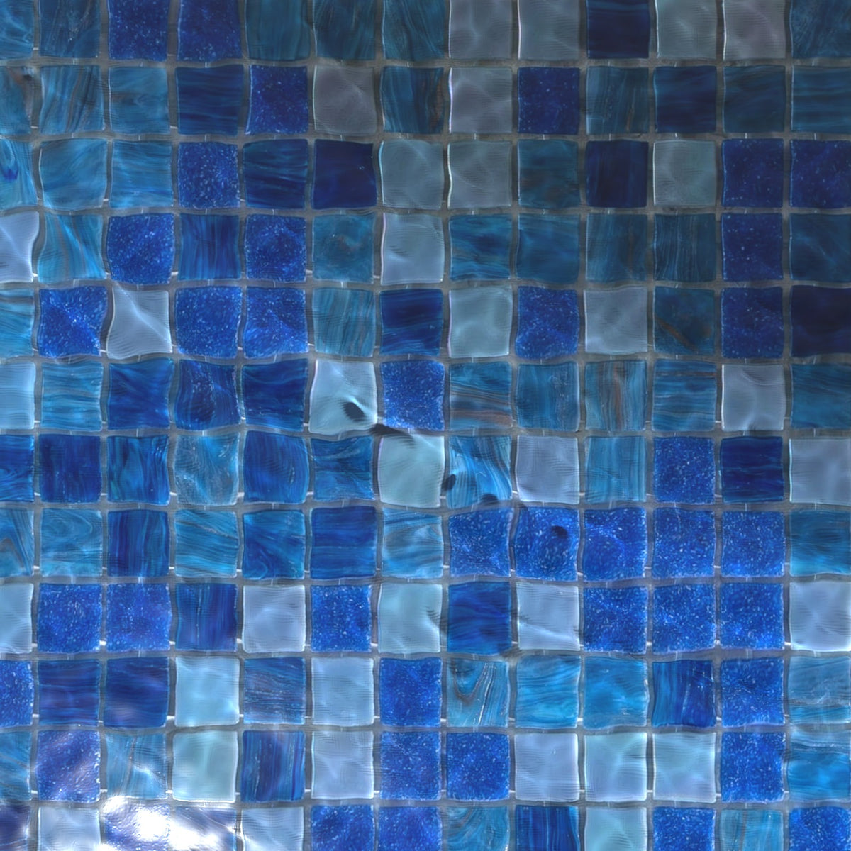 Paradise Bali Glass Mosaic Pool Safe 300x300mm under water