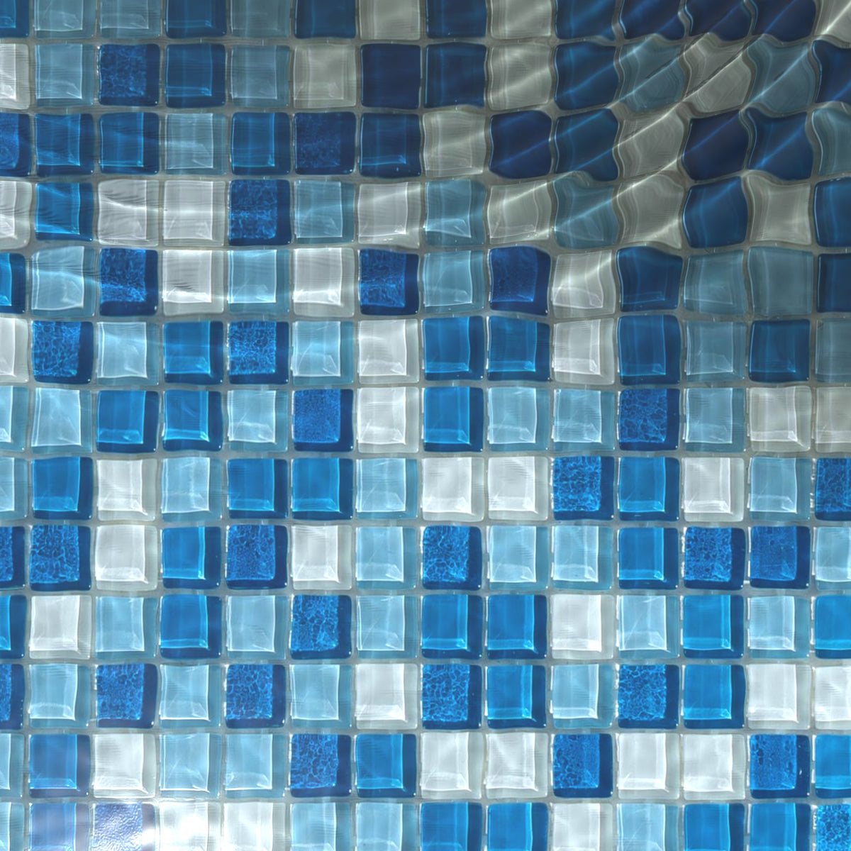 Paradise Hawaii Glass Mosaic Pool Safe 300x300mm under water