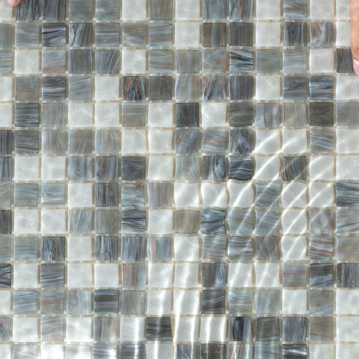 Paradise Langkawi Glass Mosaic Pool Safe 300x300mm under water