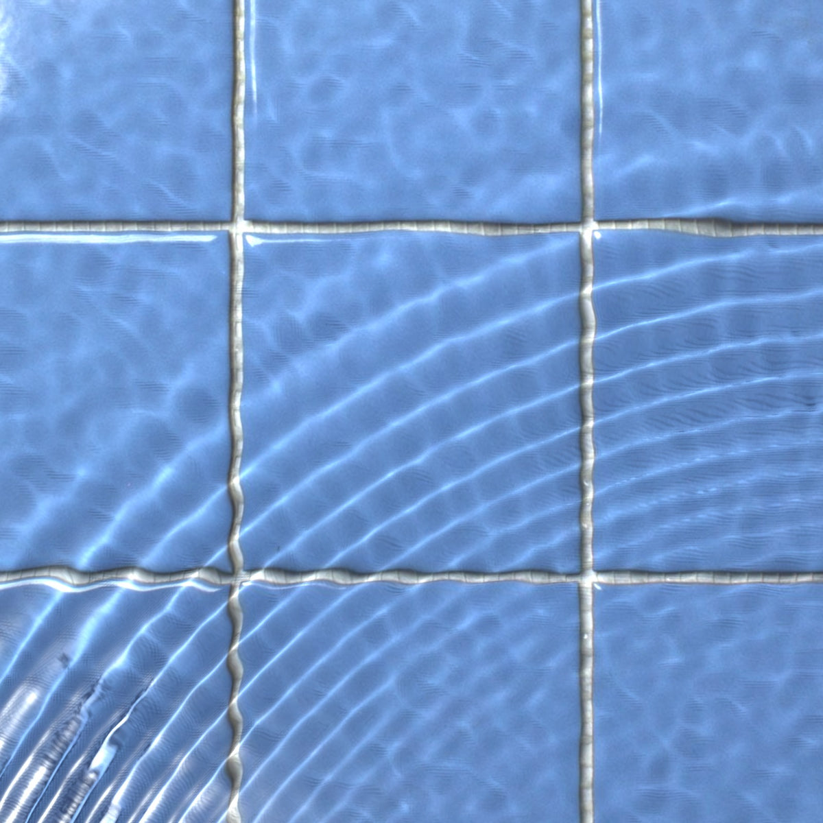 VitrA Cool Blue Gloss Mosaic 100x100mm under water