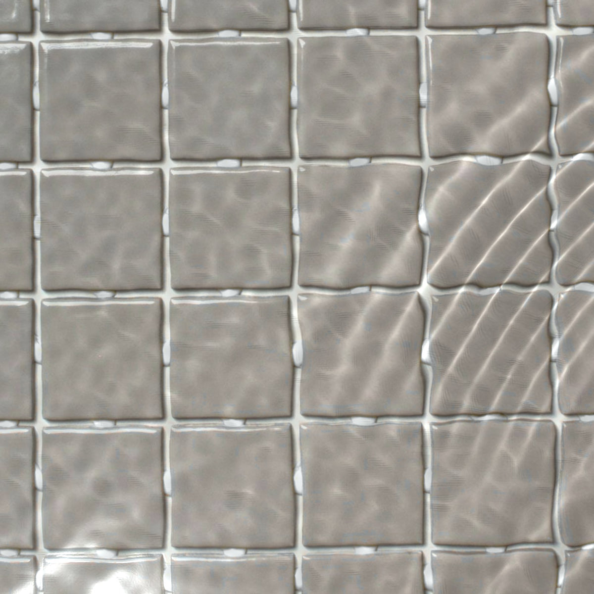VitrA Dark Grey Gloss Mosaic 50x50mm under water