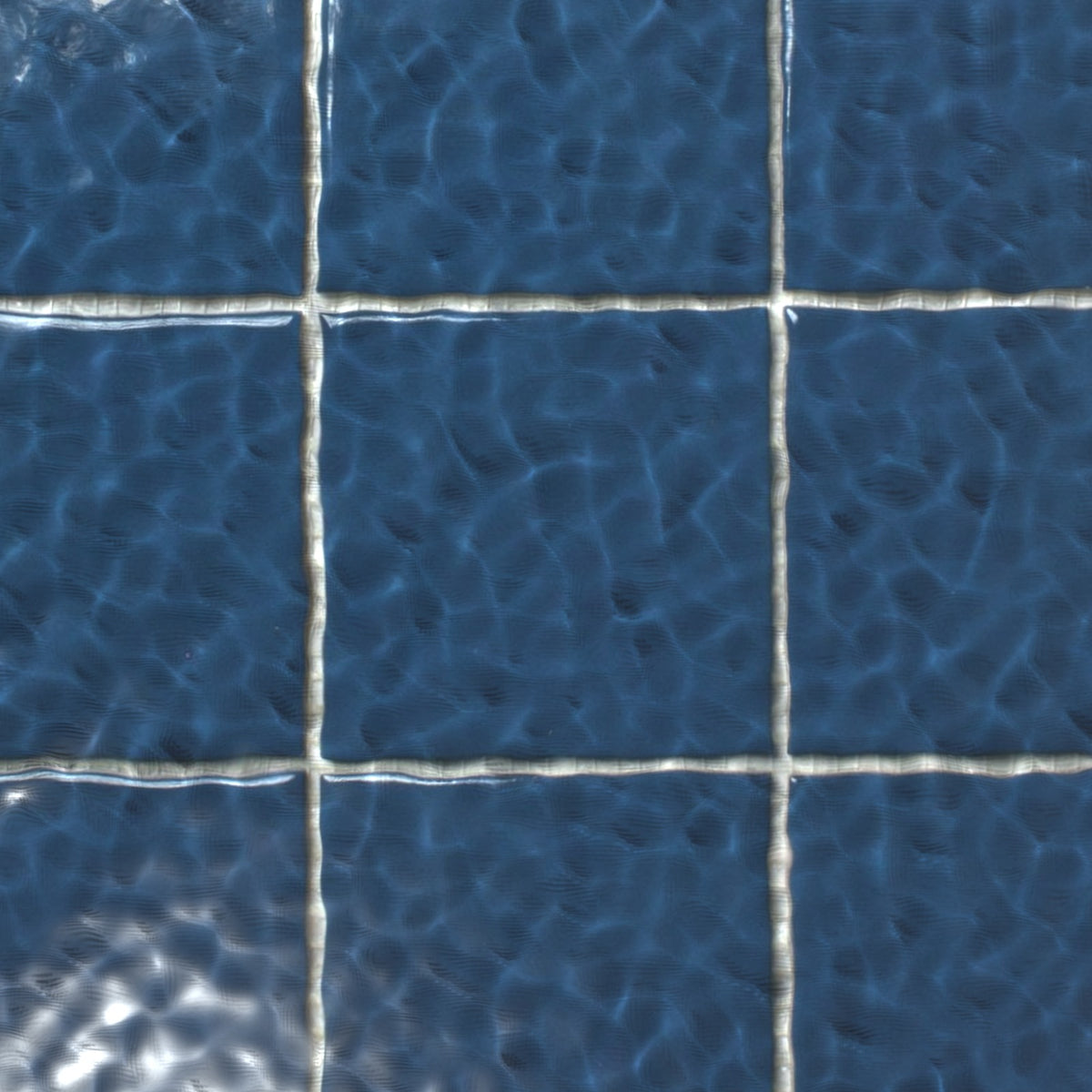 VitrA Ocean Blue Gloss Mosaic 100x100mm under water
