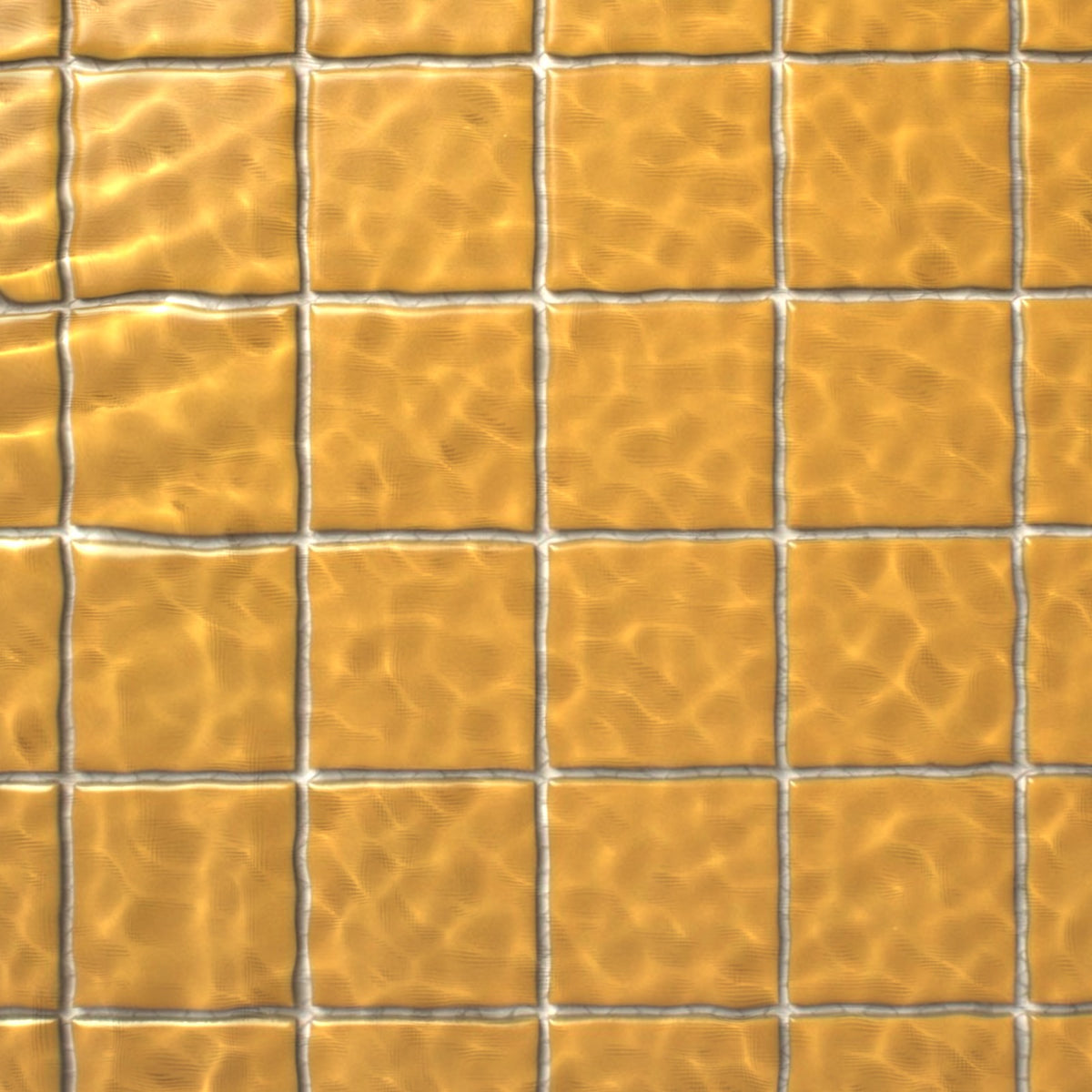 VitrA Turmeric Yellow Matt Mosaic 50x50mm under water