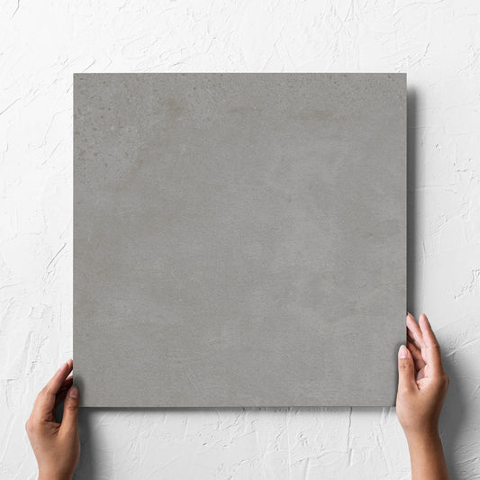New York Grey Matt 450x450mm hand 4