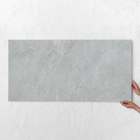 Slate Rock White Matt Smooth Grip 600x1200mm