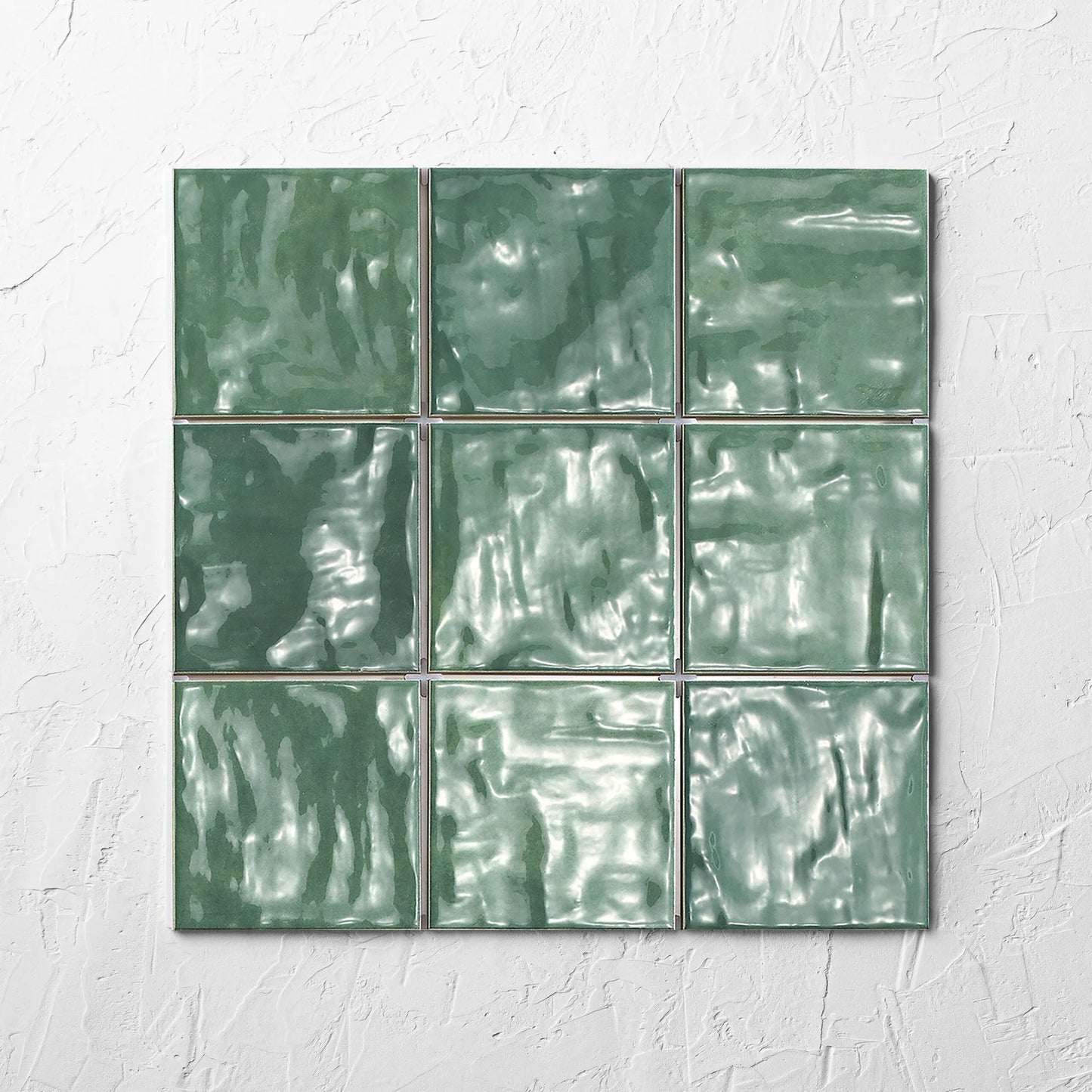 Mallorca Subway Green Gloss 120x120mm
