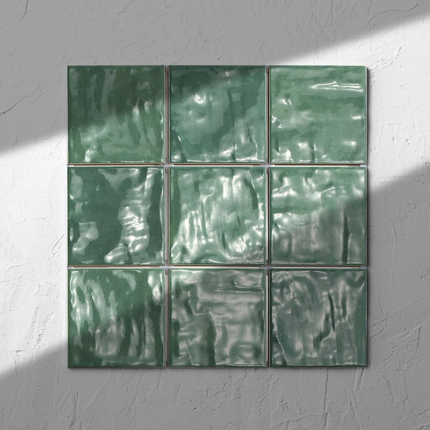Mallorca Subway Green Gloss 120x120mm