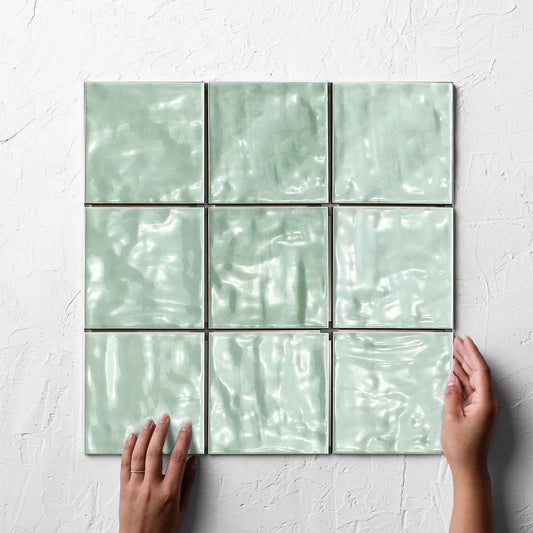 Mallorca Subway Mint Gloss 120x120mm