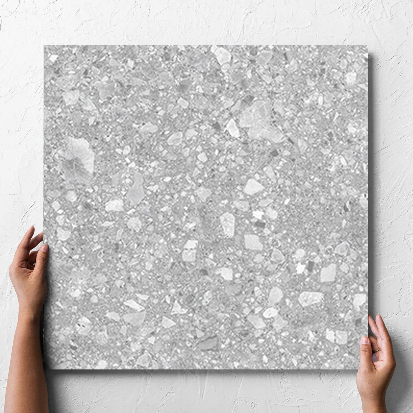 Vision Light Grey Lappato 600x600mm hand 2