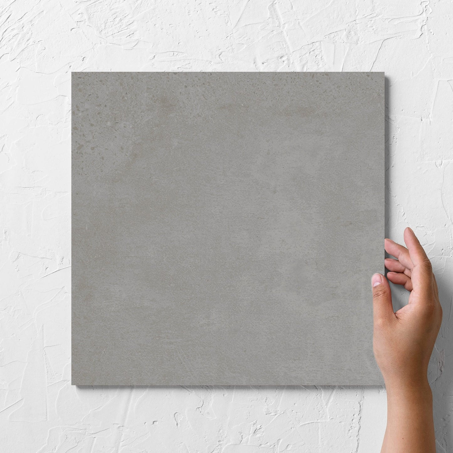 New York Grey Matt 300x300mm hand 1