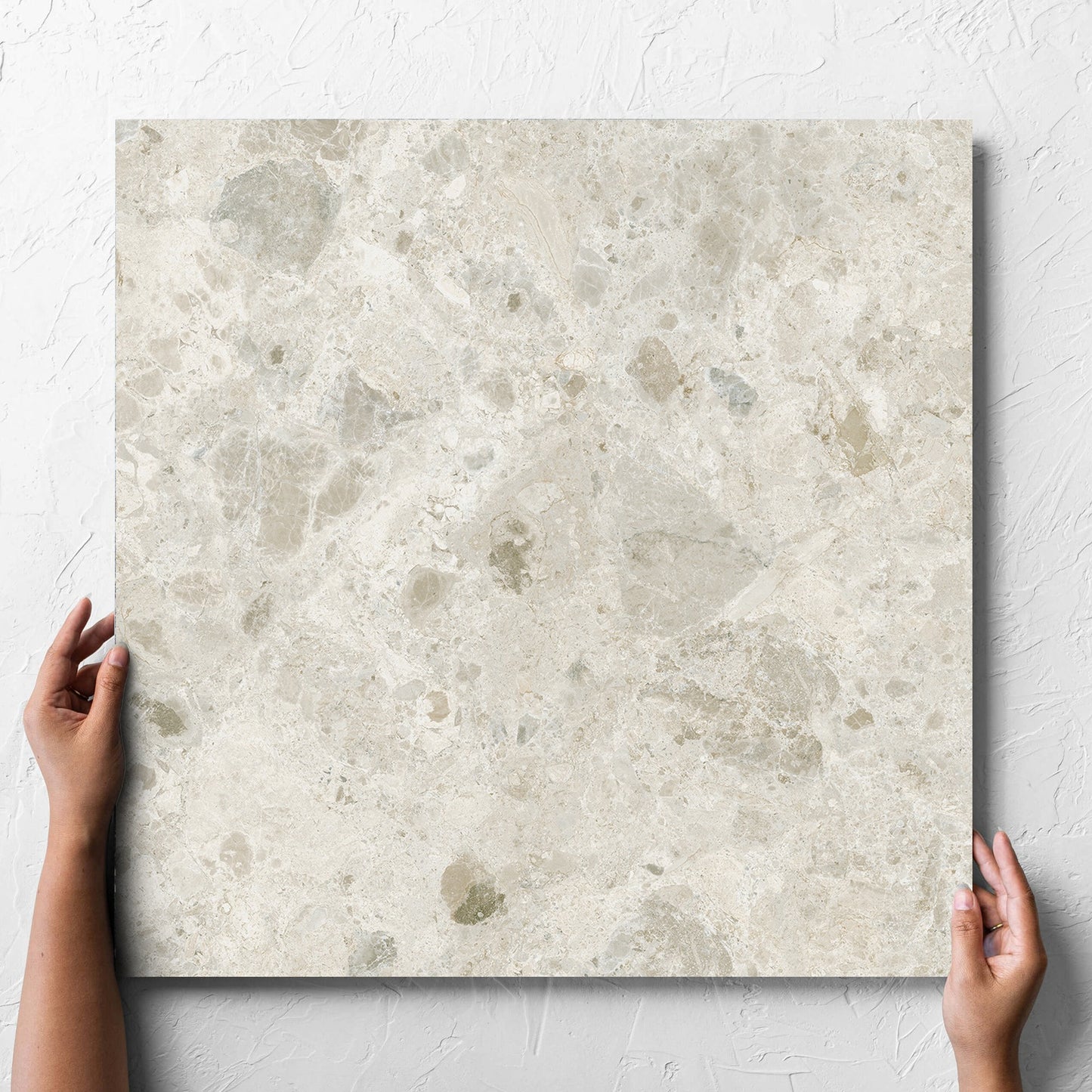 Bedrock Off White Grip 600x600mm hand 2
