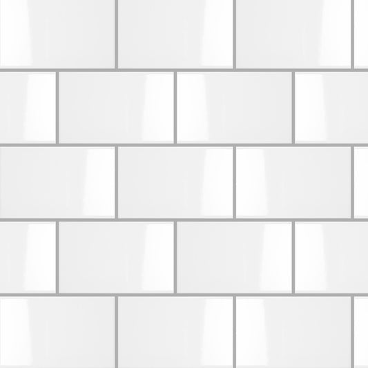 Simplicity White Pressed Gloss 250x400mm