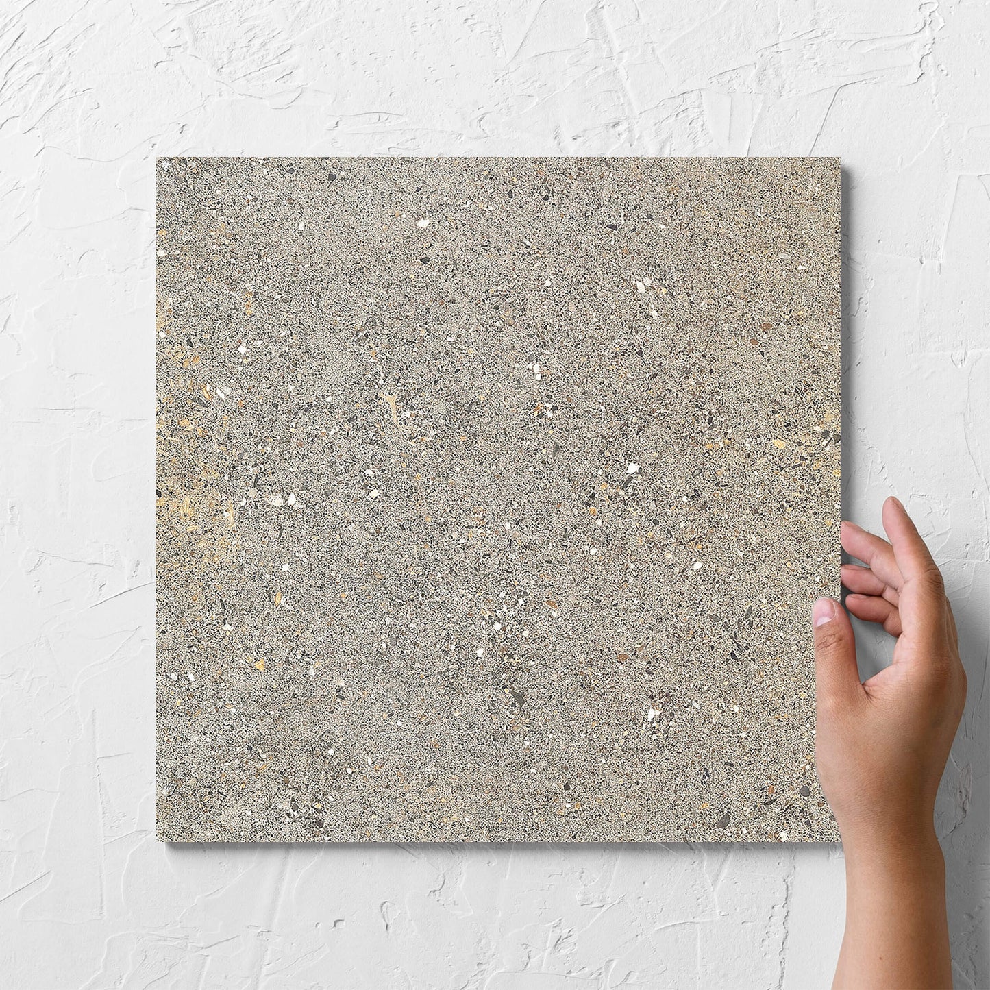 Aggregate Light Grey Smooth Grip 300x300mm