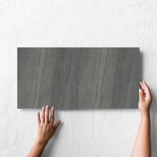 Mineral Dark Grey Structured 300x600mm