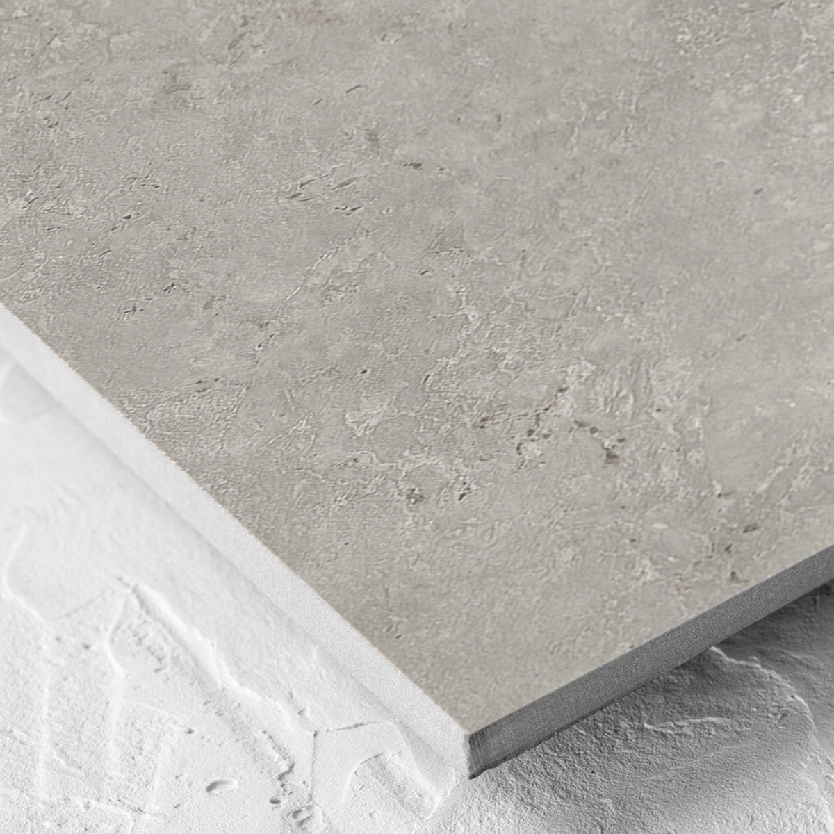 Kross Mid Grey Matt Smooth Grip 300x600mm tile on white background