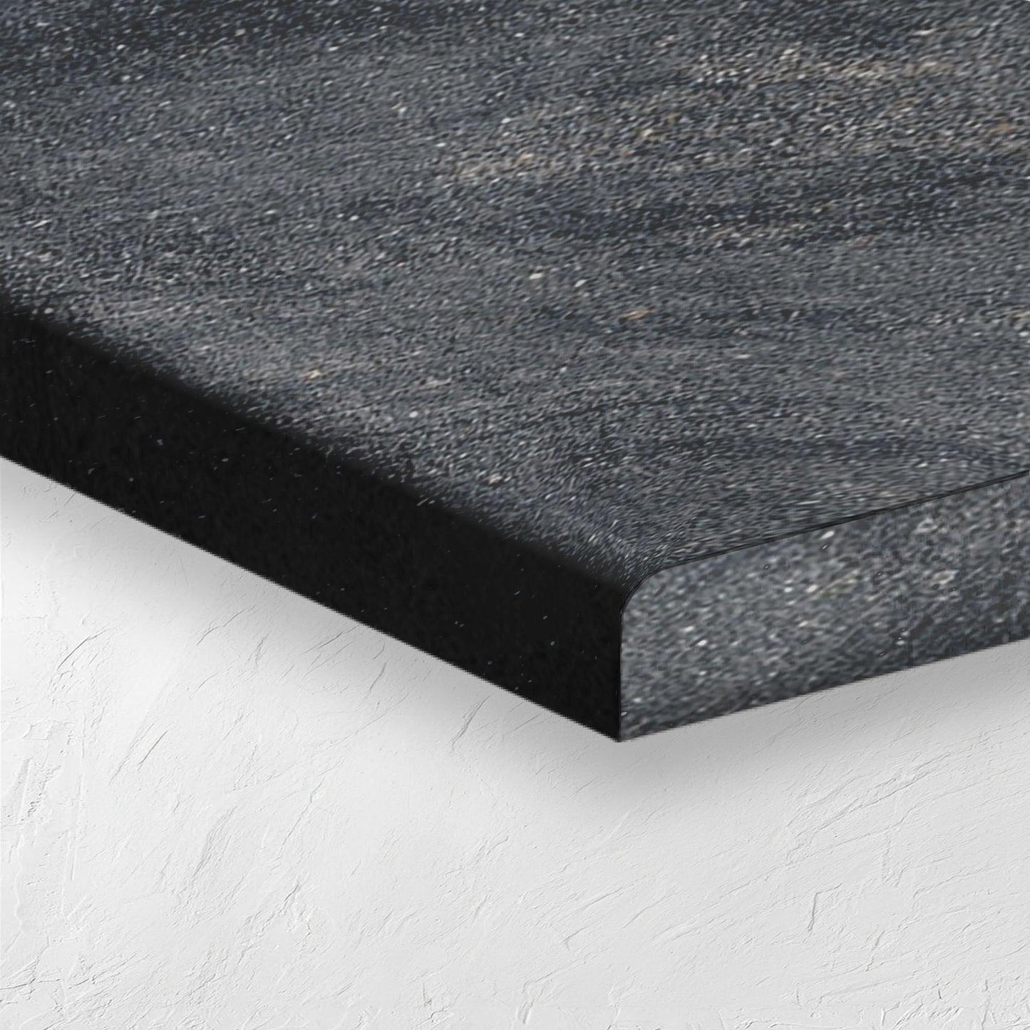 River Stone Dark Grey External Rectified Bullnose 300x600x20mm