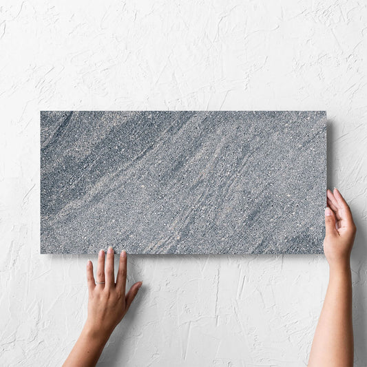 River Stone Light Grey External Rectified Bullnose 300x600x20mm