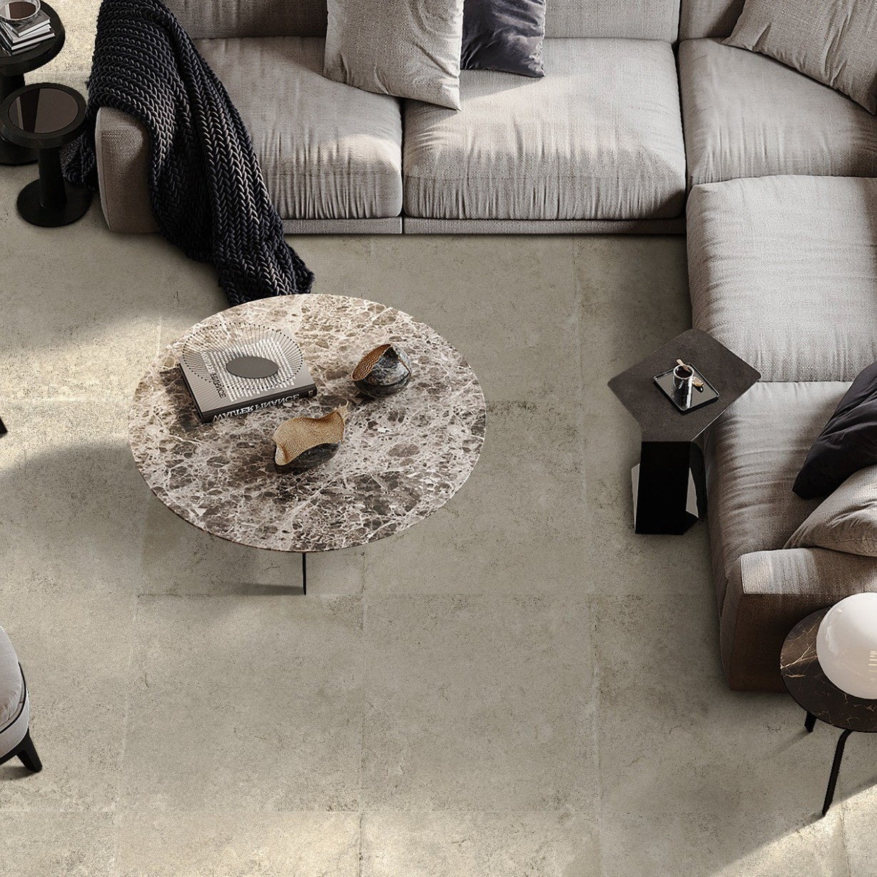 Toulouse Beige Matt 600x600mm lifestyle