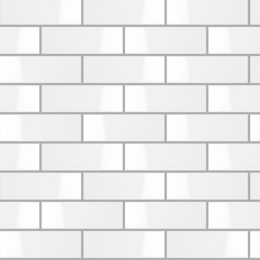 Simplicity White Pressed Gloss 100x300mm