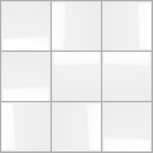 Simplicity White Pressed Gloss 200x200mm