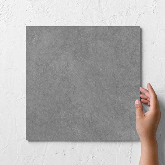 Essential Stone Grey Structured 450x450mm