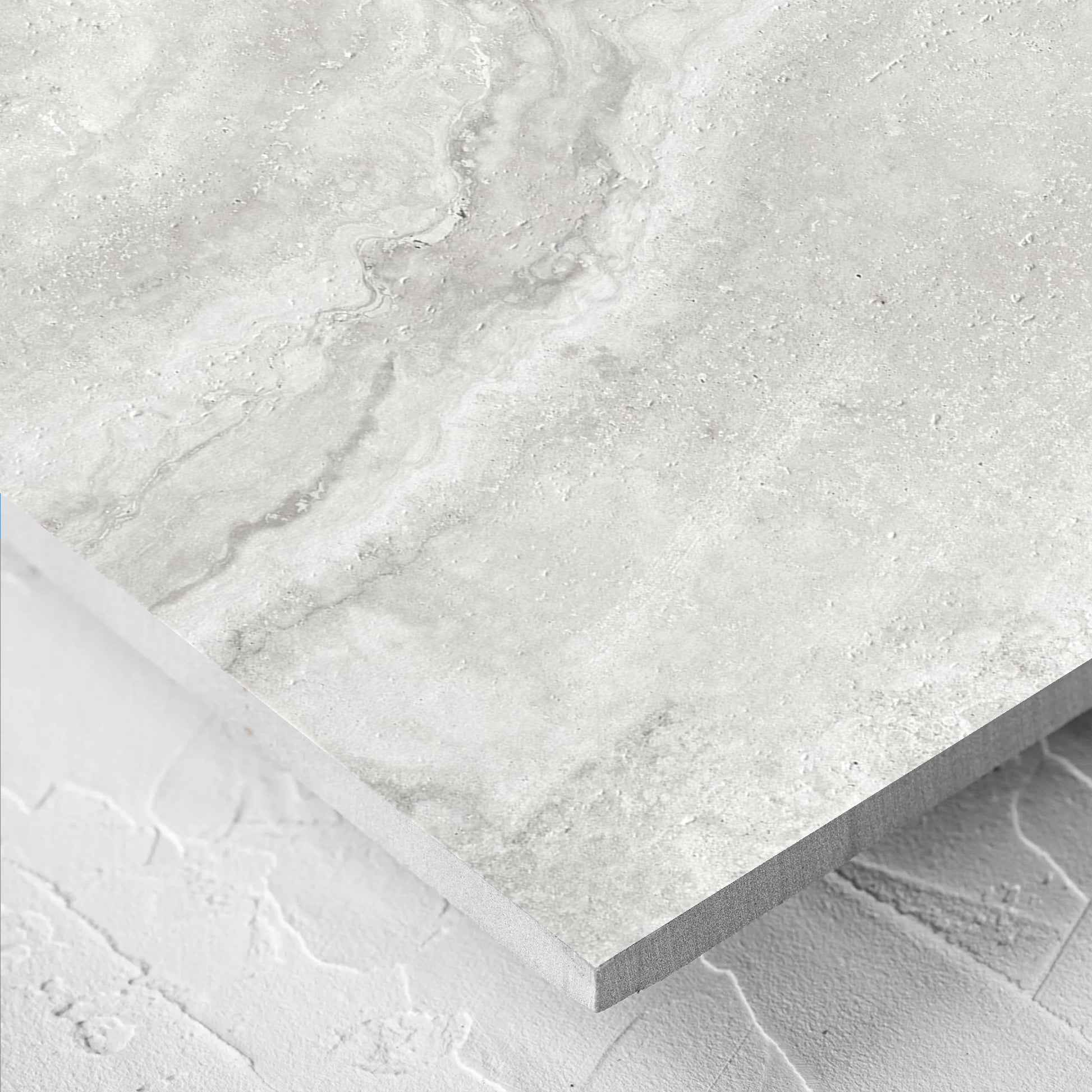 Vatican Silver Vein Cut Travertine Matt 600x1200mm close up