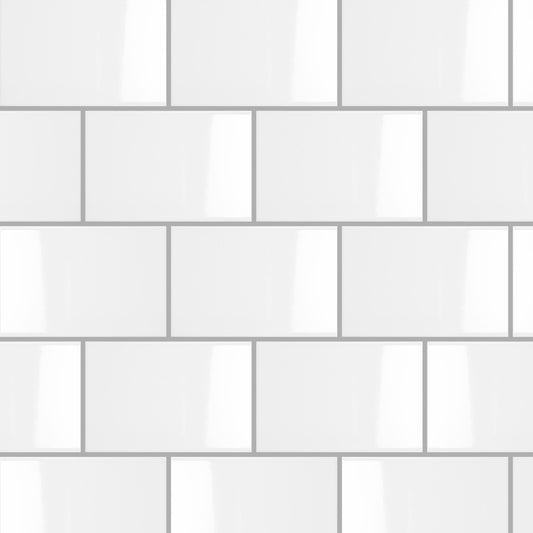 Simplicity White Pressed Ripple Gloss 200x300mm