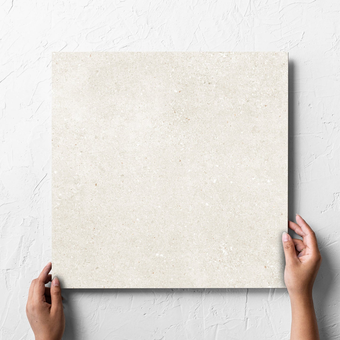 Serenity Light Mocha Matt 450x450mm hand 7