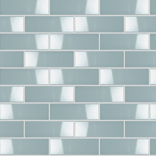 Cucina Tiffany Blue Gloss 100x300mm