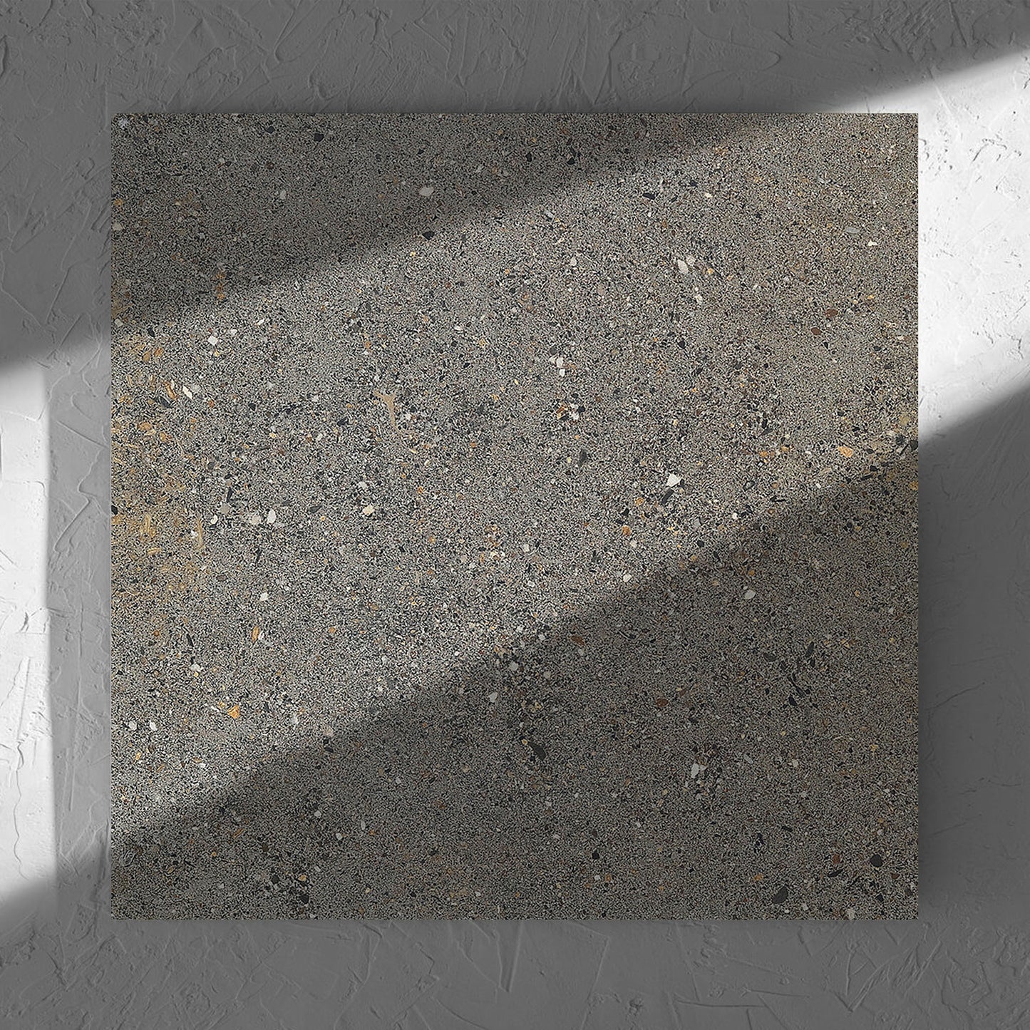Aggregate Dark Grey Matt Smooth Grip 600x600mm