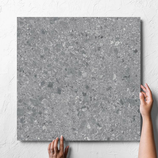 Terrazzo Grey Matt 600x600mm