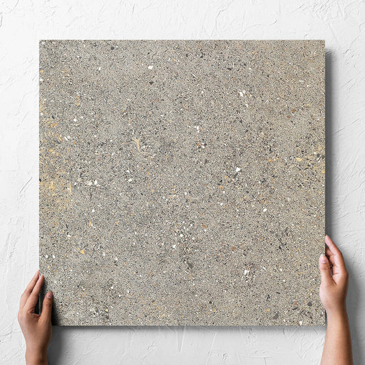 Aggregate Light Grey Lappato 600x600mm