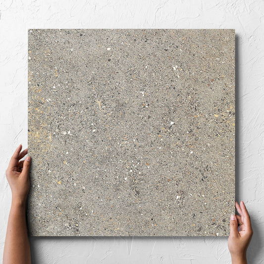 Aggregate Light Grey Matt Smooth Grip 600x600mm