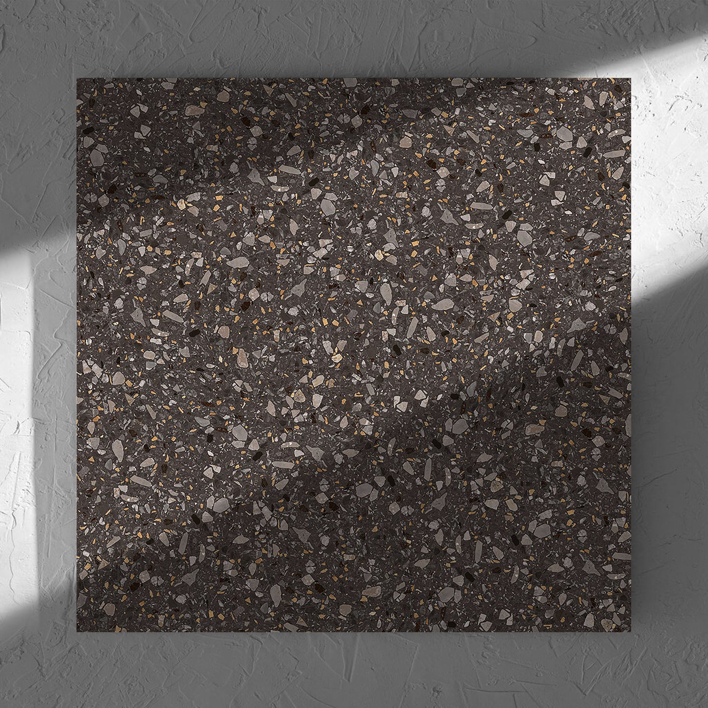 Terrazzo Stone Nero Matt 600x600mm