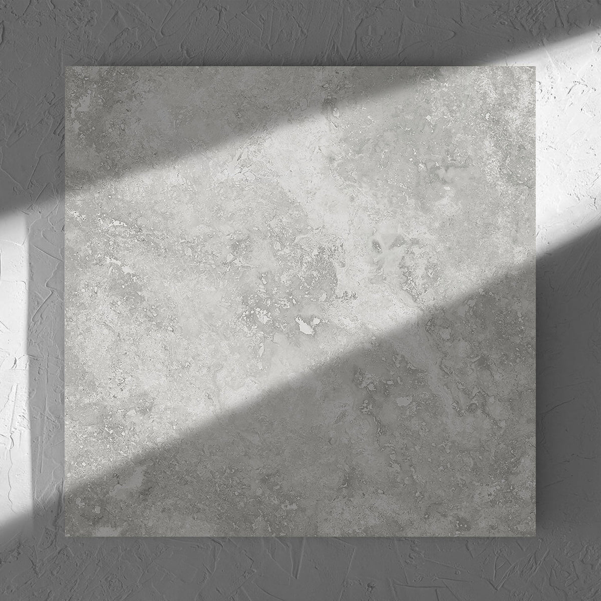 Timeless Silver Structured 600x600mm structured surface texture