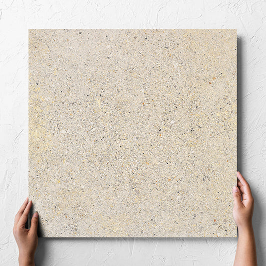 Aggregate White Lappato 600x600mm