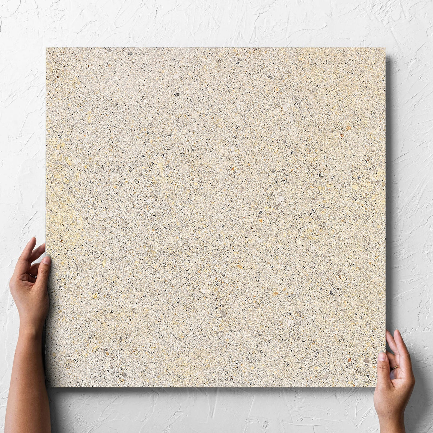 Aggregate White Matt Smooth Grip 600x600mm