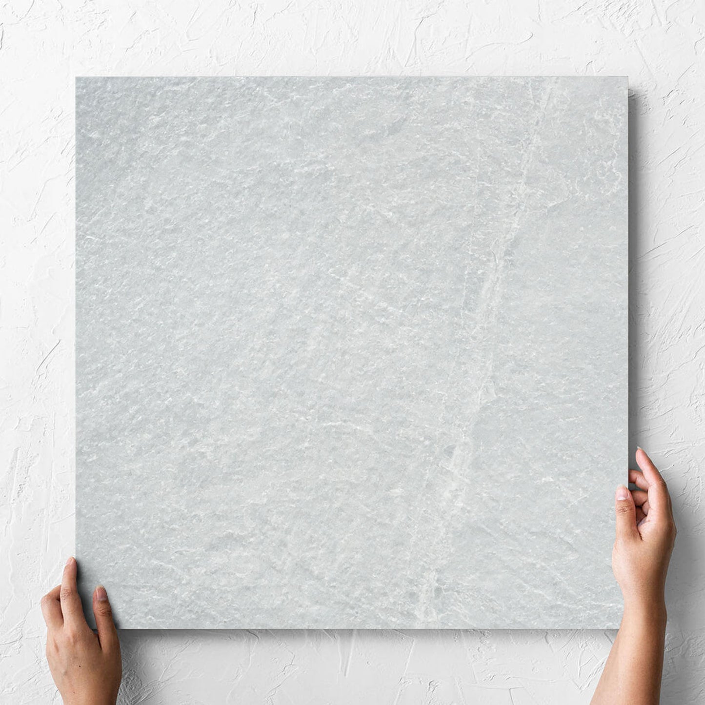 Slate Rock White Matt Smooth Grip 600x600mm