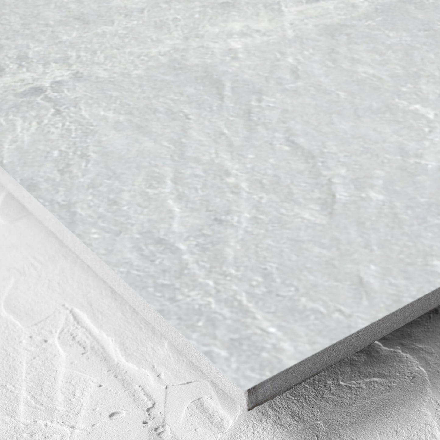 Slate Rock White Matt Smooth Grip 600x600mm